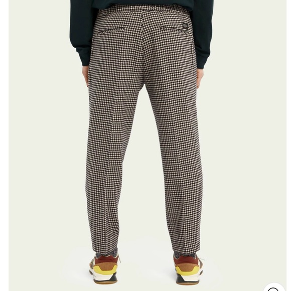 Scotch and soda wool men pants gingham print - Picture 3 of 15
